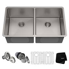 stainless steel kraus undermount