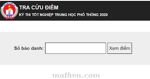 Thí sinh có thể xem điểm bằng số báo danh, tham khảo phổ điểm từng môn, nhận gợi ý ngành có điểm chuẩn năm 2020 tiệm cận trên trang điểm thi của vnexpress. Trang Web Tra Cá»©u Ä'iá»ƒm Thi Tá»'t Nghiá»‡p Thpt 2020 Cá»§a 62 Tá»‰nh Thanh Toan Há»c Viá»‡t Nam