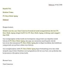 Surat pengunduran diri pun harus dibuat dengan santun dan jelas. 15 Contoh Surat Pengunduran Diri Yang Benar Dan Beretika Suratku Id