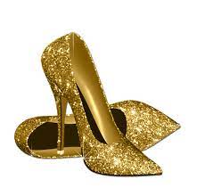 Womans Elegant Black Gold High Heel Birthday Party Invitation Zazzle Com Gold High Heels Glitter High Heels Shoe Wall Art