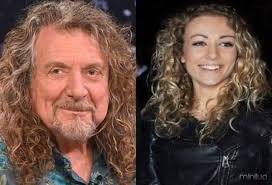 Robert Plant and Carmen, his daugther.
