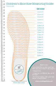Children Printable Shoe Size Guide Print This Pdf To