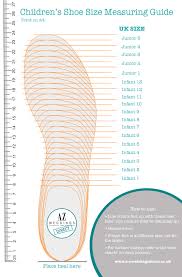 children printable shoe size guide print this pdf to