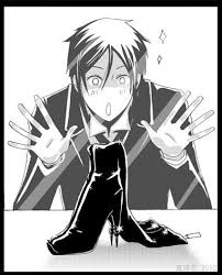 Anime Black Butler Sebastian Demon Form Pin On Anime Manga