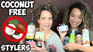Does coconut oil help frizzy curly hair? Coconut Free Natural Hair Creams Gels No Coconut Oil Youtube