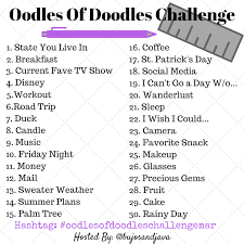 March Doodle Challenge With Free Printable The Petite Planner Sketchbook Challenge 30 Day Art Challenge Doodles