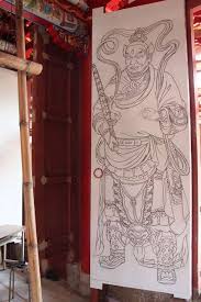 老古板的傳統建築之旅 彰化元清觀 門神彩繪修復 china art chinese antiques chinese culture