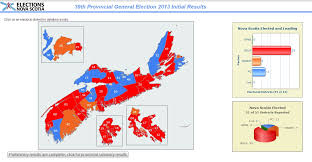 Our website provides information and statistics to voters, candidates, workers and others about elections in our province. Elections Nova Scotia Interactive Web Map