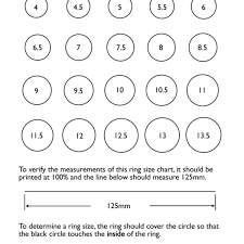 36 Detailed Printable Ring Size Guide