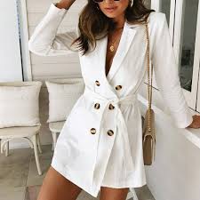 Us 11 71 30 Off Women Ladies Long Sleeve Button Solid Stylish Duster Blazer Jacket Coat 2018 In Trench From Womens Clothing On Aliexpress Com