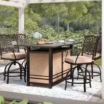 Enjoy free shipping on most stuff, even big stuff. Bar Height Firepit Patio Dining Sets You Ll Love In 2021 Wayfair
