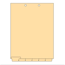 blank writable bottom tab chart dividers item number cbt21