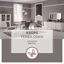 estetik detaylariyla evlere modern bir gorunum kazandiran kullanisli ozelligiyle de hayati kolaylastiran keops yemek odasi takimi 12 rahat yemek odasi mobilya