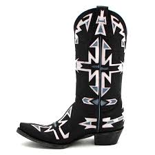 Black And White Cowboy Boots Pin On Boots