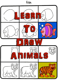 Drawing Animals 40 How To Kids Coloring Book Instant Digital Download Fish Snake Dragonfly Bee Gorilla Swan Octopus Children School Color In 2020 Kids Coloring Books Coloring For Kids Coloring Books