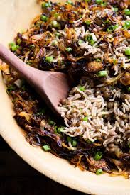 Lebanese Lentils And Rice With Crisped Onions Mujaddara Recipe Middle East Recipes Lentil Dishes Lentils And Rice