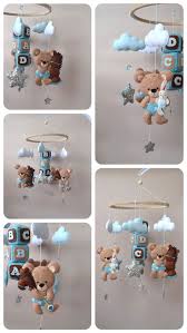 Baby Crib Mobile Boy Baby Mobile Felt Baby Mobile Bear Bear Etsy Baby Mobile Felt Baby Crib Mobile Baby Boy Crib Mobile