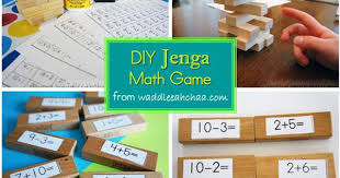 Diy Jenga Math Game Books For Kids Giveaway Math Games Fun Math Math