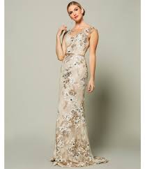 Terani Couture Floral Embroidered Lace Gown Dillards Floral Embroidered Dress Formal Evening Dresses Embroidered Dress