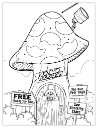 Lucky Charms Blue Moon Observatory Coloring Page Lucky The Leprechaun Heart For Kids Coloring Pages