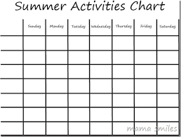 Summer Boredom Busters Kids Activities Chart Mama Smiles