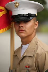 Pfc. Angel E. Meza, honor graduate for Platoon 1024,