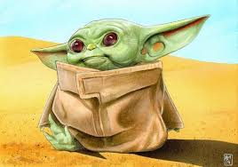 Baby Yoda Art Print The Mandalorian Star Wars Yoda Art Star Wars Art Art