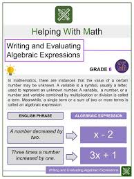 Mathematical Expressions And Vocabulary Game Helping With Math
