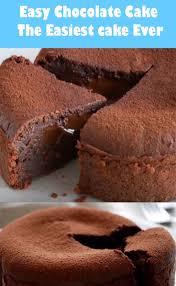 Easy Chocolate Cake The Easiest Cake Ever Easy Chocolate Cake Chocolate Recipes Easy Easy Cake