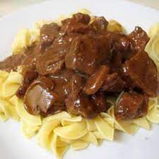 Baked Beef Tips And Noodles Recipe Beef Tips And Noodles Beef Tips And Gravy Recipes