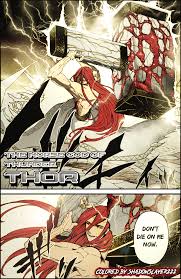 Let the ragnarok battles begin. The Norse God Of Thunder Thor Colored Shuumatsunovalkyrie