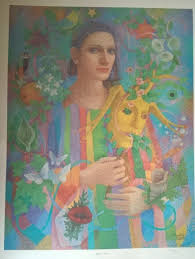 Limited Edition print of 'Magic Man' by artist Joyce Manley Bott