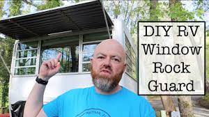 Travel trailer front window cover. Vintage Diy Rv Window Rock Guard Maxxair Fan And Ram 1500 Air Bags Youtube