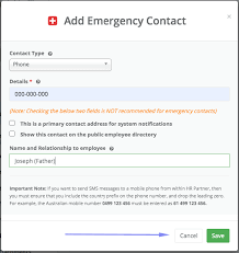If the call to this function creates a file, there is no change in behavior. Adding Emergency Contact Information Hr Partner Knowledge Base