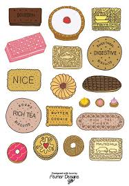 Biscuits I Need A Print Of This In My House Illustration Food British Biscuits Food Illustrations