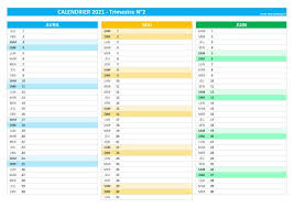 Afficher les numéros de semaine de 2021. Calendrier Trimestriel 2021 A Consulter Telecharger En Pdf Et Imprimer