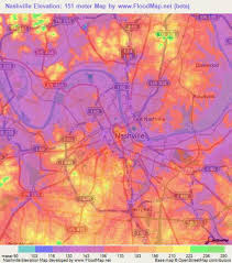 Harta reprezentarea suprafeței sferice a. Nashville Altitudine Harta HartÄƒ Din Nashville Altitudine Tennessee Statele Unite Ale Americii