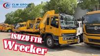 ISUZU FTR 8 Tons Flatbed Rollback Tow Truck with XCMG SQZ105 Crane