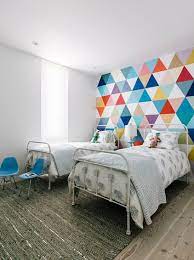 Contemporary Kids Girls Room Wallpaper Wall Decor Bedroom Room Decor