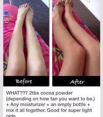 Diy Homemade Cocoa Powder Tan With Images Self Tanning Lotions How To Get Tan Cocoa Powder Tanning