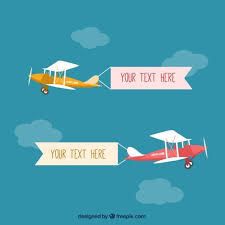 Download Light Airplane With Banners For Free Best Banner Design Banner Vector Best Banner