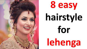 8 Easy And Simple Hairstyles With Lehenga Youtube