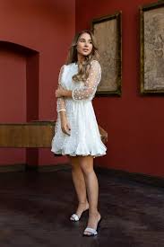 Wollen sie wissen, warum sie ein hochzeitskleid im traum tragen? Weisses Kleid Kurz Kurze Hochzeitskleid Tull Kleid Frauen Etsy