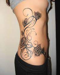 Side Tattoo Gothic Rose Vine Tattoo 48303 Tribal Tattoos For Women Vine Tattoos Tattoos