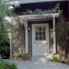 Door Awning Design Ideas Pictures Remodel And Decor House Exterior Door Pergola Awning Design