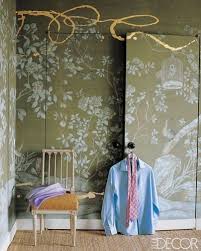 Moss Green Is Having A Moment Laura Casey Interiors Residential Commercial Interior Design De Gournay Wallpaper Chinoiserie Wallpaper Elle Decor