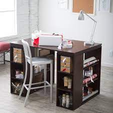 Sullivan Counter Height Craft Table Espresso Www Hayneedle Com Counter Height Desk Craft Table Craft Desk