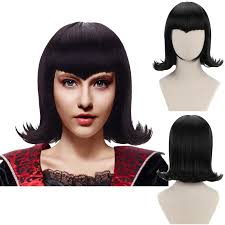 Free black hair costume vector download in ai, svg, eps and cdr. 13 Bob Wigs Short Hair Black Curly Mavis Cosplay Wig Women Girls Synthetic Vampire Anime Hair Wigs For Party Costume Halloween Aliexpress
