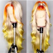 Ulovewigs Human Virgin Hair Ombre Honey Blonde Pre Plucked Lace Front Wig For Black Woman Free Shipping Ulw0100 Blonde Lace Front Wigs Wig Hairstyles Human Hair Lace Wigs