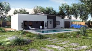 Maison Contemporaine Avec Toiture Monopente